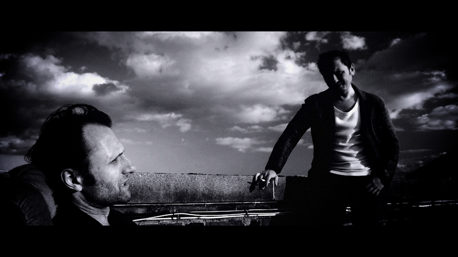 James Fisher as Jonah & Jonnie Hurn as Hardy, on the Roof in Battersea, November 2011 - Black Smoke Rising